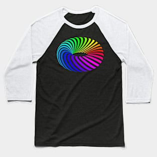 Spiraled Rainbow Donut Baseball T-Shirt